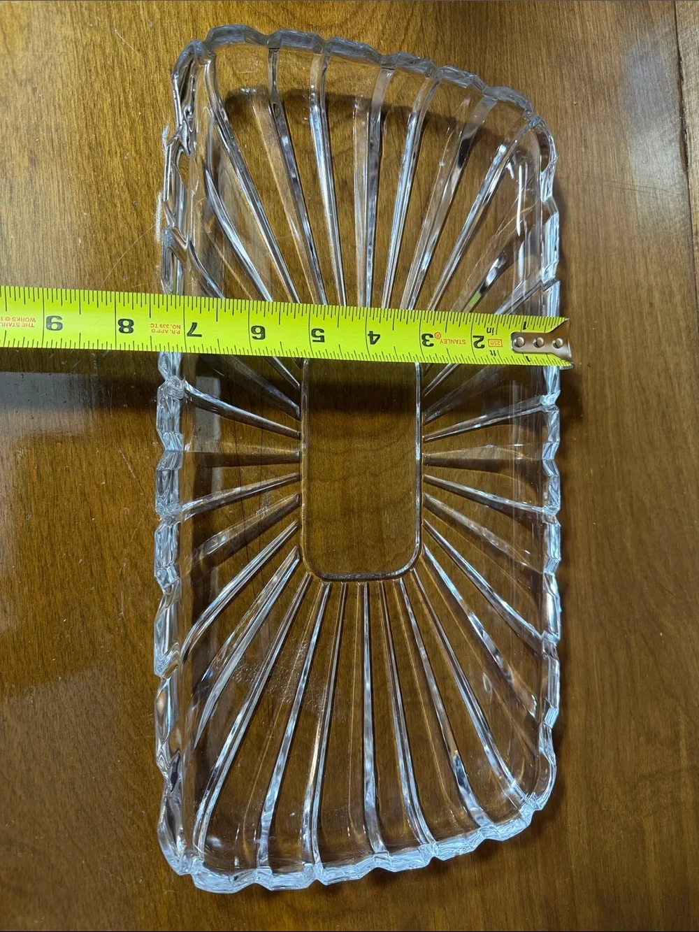 Clear Glass Decorative Soap Dish - Transparent